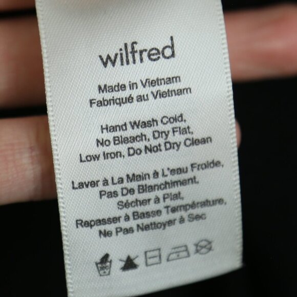 Aritzia Wilfred Split Open Back Curved Side Slit Pullover Shirt Size Medium - Picture 4 of 7